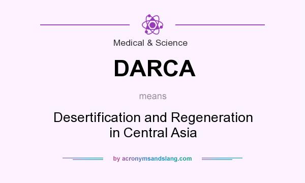 What does DARCA mean? It stands for Desertification and Regeneration in Central Asia