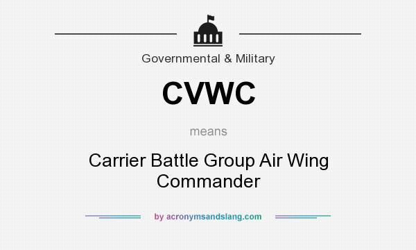 What does CVWC mean? It stands for Carrier Battle Group Air Wing Commander