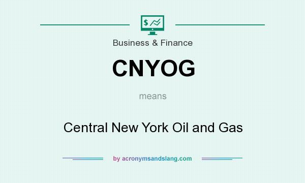 What does CNYOG mean? It stands for Central New York Oil and Gas