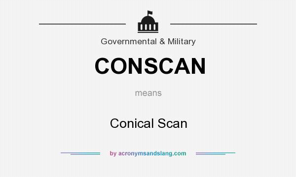 What does CONSCAN mean? It stands for Conical Scan