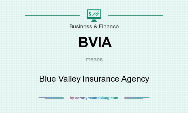 What does BVIA mean? It stands for Blue Valley Insurance Agency