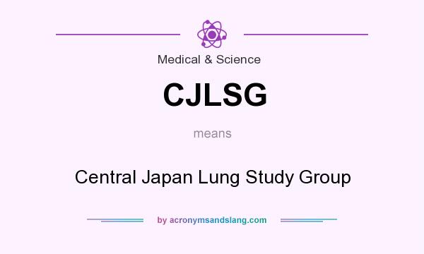 What does CJLSG mean? It stands for Central Japan Lung Study Group