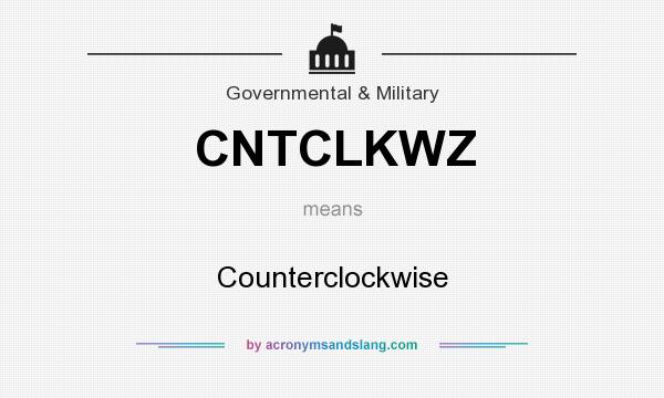 What does CNTCLKWZ mean? It stands for Counterclockwise
