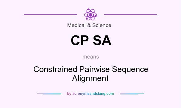 What does CP SA mean? It stands for Constrained Pairwise Sequence Alignment