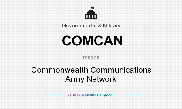 What does COMCAN mean? It stands for Commonwealth Communications Army Network