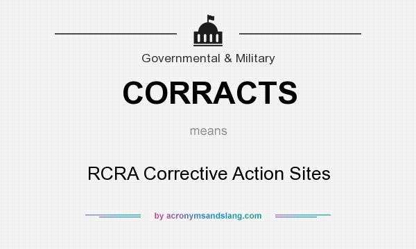 What does CORRACTS mean? It stands for RCRA Corrective Action Sites