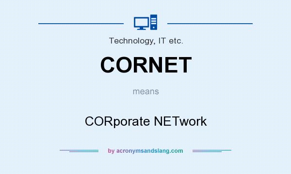 What does CORNET mean? It stands for CORporate NETwork