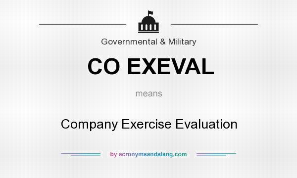 What does CO EXEVAL mean? It stands for Company Exercise Evaluation