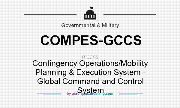 What does COMPES-GCCS mean? It stands for Contingency Operations/Mobility Planning & Execution System - Global Command and Control System