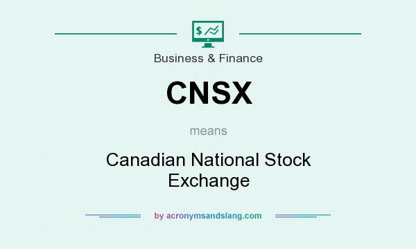What does CNSX mean? It stands for Canadian National Stock Exchange