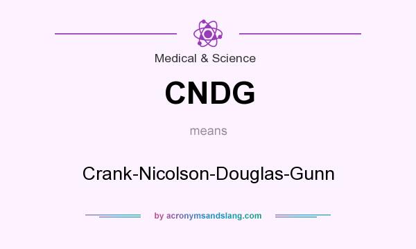 What does CNDG mean? It stands for Crank-Nicolson-Douglas-Gunn