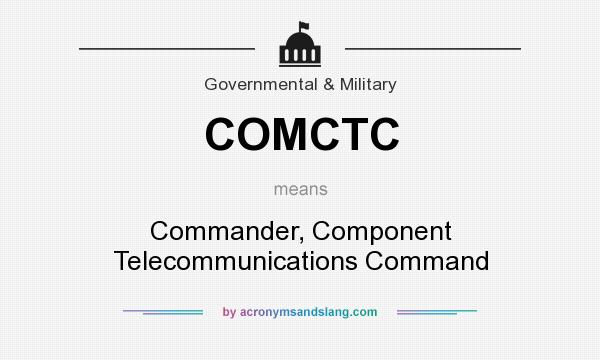 What does COMCTC mean? It stands for Commander, Component Telecommunications Command