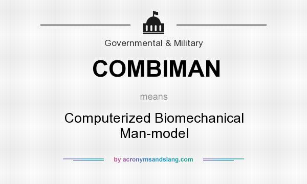 What does COMBIMAN mean? It stands for Computerized Biomechanical Man-model