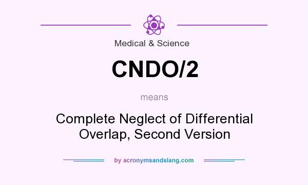 What does CNDO/2 mean? It stands for Complete Neglect of Differential Overlap, Second Version