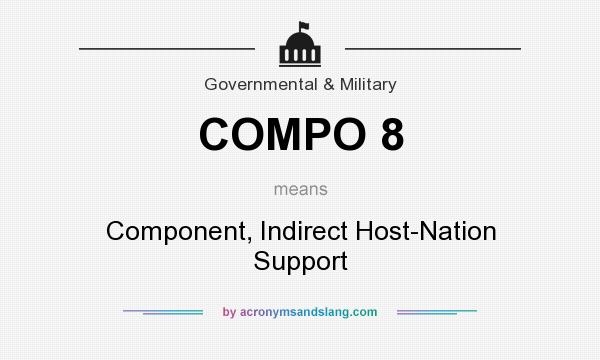 What does COMPO 8 mean? It stands for Component, Indirect Host-Nation Support