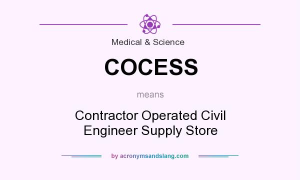 What does COCESS mean? It stands for Contractor Operated Civil Engineer Supply Store