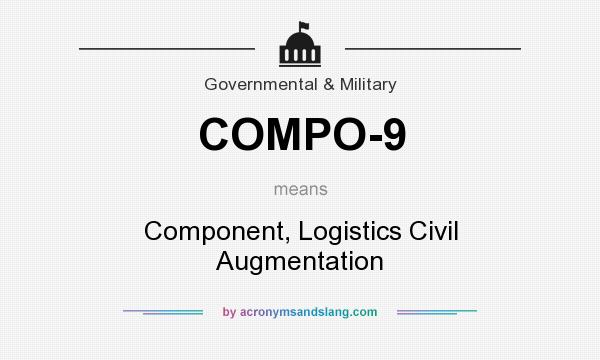 What does COMPO-9 mean? It stands for Component, Logistics Civil Augmentation
