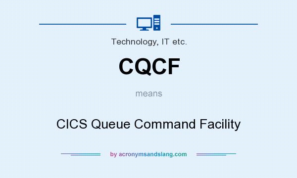 What does CQCF mean? It stands for CICS Queue Command Facility