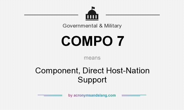 What does COMPO 7 mean? It stands for Component, Direct Host-Nation Support