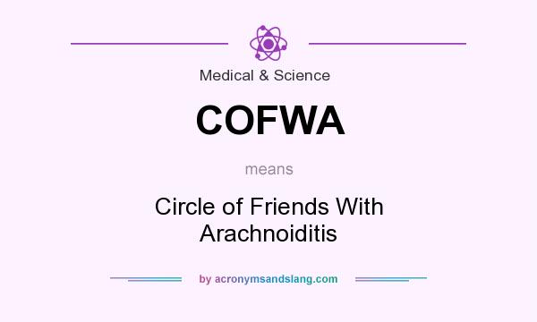 What does COFWA mean? It stands for Circle of Friends With Arachnoiditis