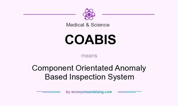 What does COABIS mean? It stands for Component Orientated Anomaly Based Inspection System