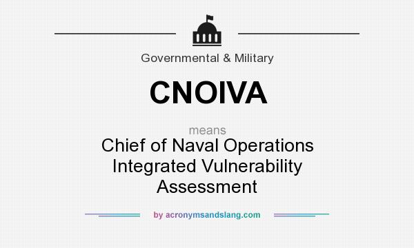 What does CNOIVA mean? It stands for Chief of Naval Operations Integrated Vulnerability Assessment