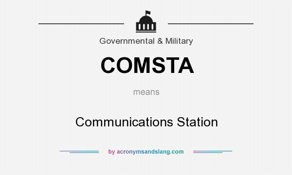 What does COMSTA mean? It stands for Communications Station