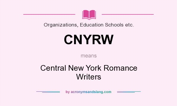 What does CNYRW mean? It stands for Central New York Romance Writers