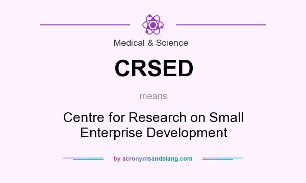 What does CRSED mean? It stands for Centre for Research on Small Enterprise Development