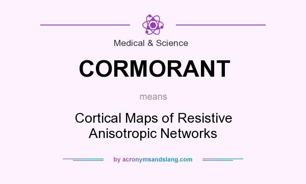 What does CORMORANT mean? It stands for Cortical Maps of Resistive Anisotropic Networks
