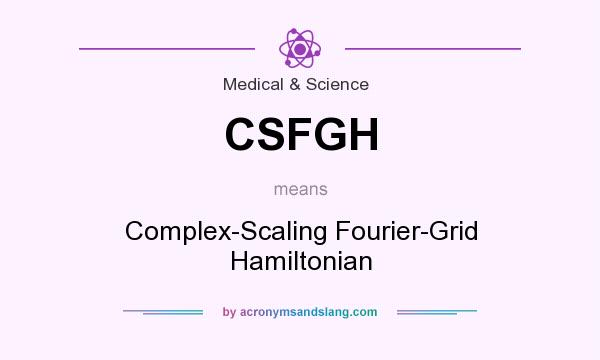 What does CSFGH mean? It stands for Complex-Scaling Fourier-Grid Hamiltonian