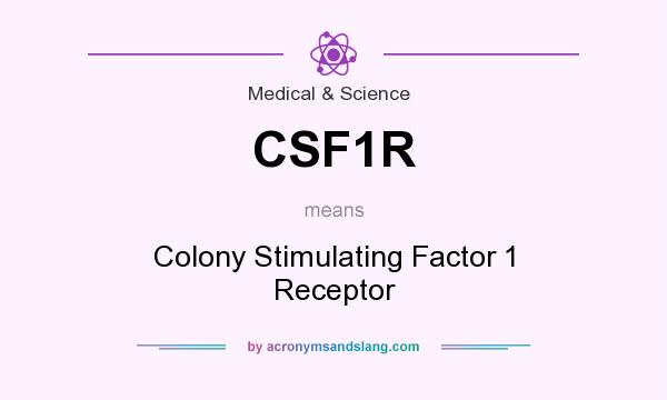 What does CSF1R mean? It stands for Colony Stimulating Factor 1 Receptor