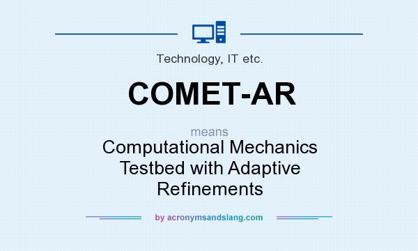 What does COMET-AR mean? It stands for Computational Mechanics Testbed with Adaptive Refinements