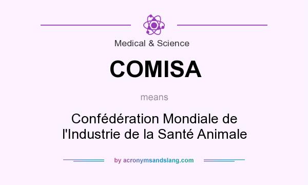 What does COMISA mean? It stands for Confédération Mondiale de l`Industrie de la Santé Animale
