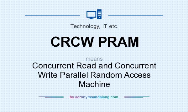 What does CRCW PRAM mean? It stands for Concurrent Read and Concurrent Write Parallel Random Access Machine