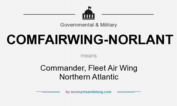 What does COMFAIRWING-NORLANT mean? It stands for Commander, Fleet Air Wing Northern Atlantic