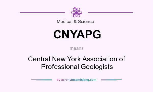 What does CNYAPG mean? It stands for Central New York Association of Professional Geologists