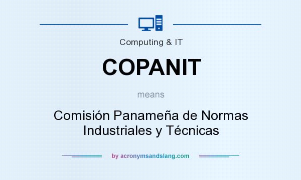 What does COPANIT mean? It stands for Comisión Panameña de Normas Industriales y Técnicas