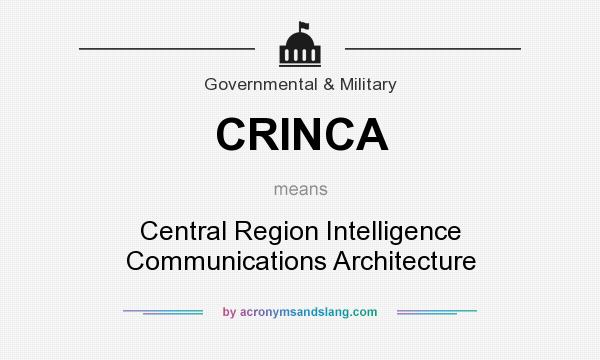 What does CRINCA mean? It stands for Central Region Intelligence Communications Architecture