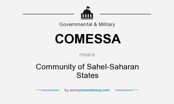 What does COMESSA mean? It stands for Community of Sahel-Saharan States