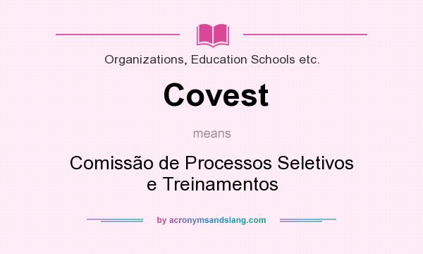 What does Covest mean? It stands for Comissão de Processos Seletivos e Treinamentos