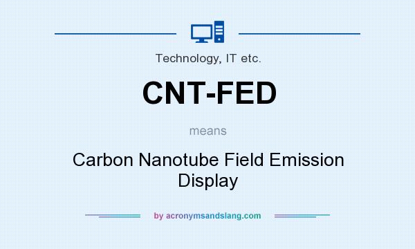 What does CNT-FED mean? It stands for Carbon Nanotube Field Emission Display