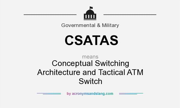 What does CSATAS mean? It stands for Conceptual Switching Architecture and Tactical ATM Switch