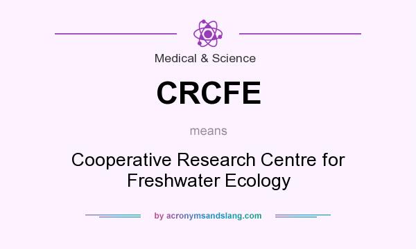 What does CRCFE mean? It stands for Cooperative Research Centre for Freshwater Ecology