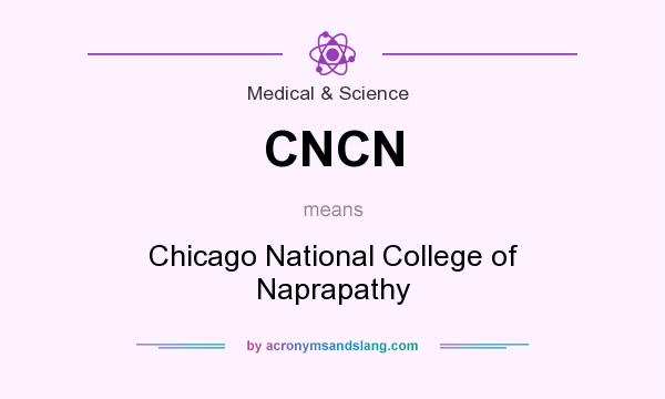 What does CNCN mean? It stands for Chicago National College of Naprapathy