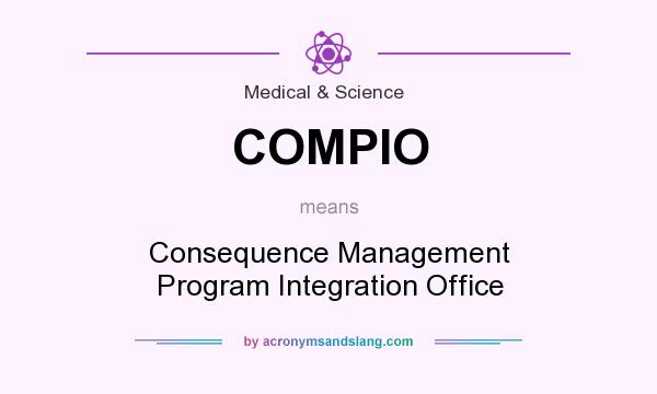 What does COMPIO mean? It stands for Consequence Management Program Integration Office