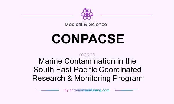 What does CONPACSE mean? It stands for Marine Contamination in the South East Pacific Coordinated Research & Monitoring Program