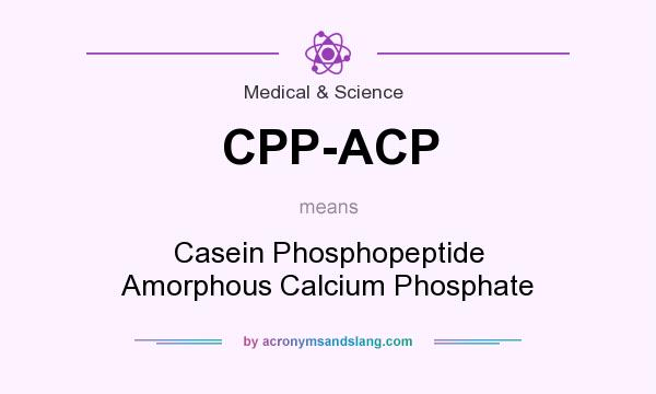 What does CPP-ACP mean? It stands for Casein Phosphopeptide Amorphous Calcium Phosphate