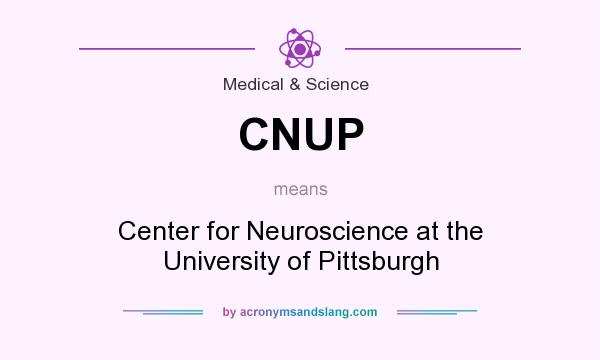 What does CNUP mean? It stands for Center for Neuroscience at the University of Pittsburgh
