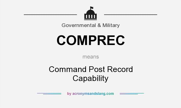 What does COMPREC mean? It stands for Command Post Record Capability